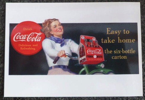 2363-4 € 0,50  coca cola briefkaart 10x15 cm